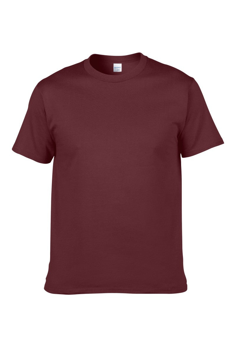 Gildan 76000 Solid Color Cotton Round Neck Short-Sleeved T-Shirt 180G Advertising Shirt Cultural Shirt Custom Logo