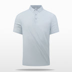 Polo Shirt Men'S Business Icy T-Shirt Men'S Lapel Seamless Taped Loose Half-Sleeved Top Trendy Short-Sleeved Men'S Quick-Drying