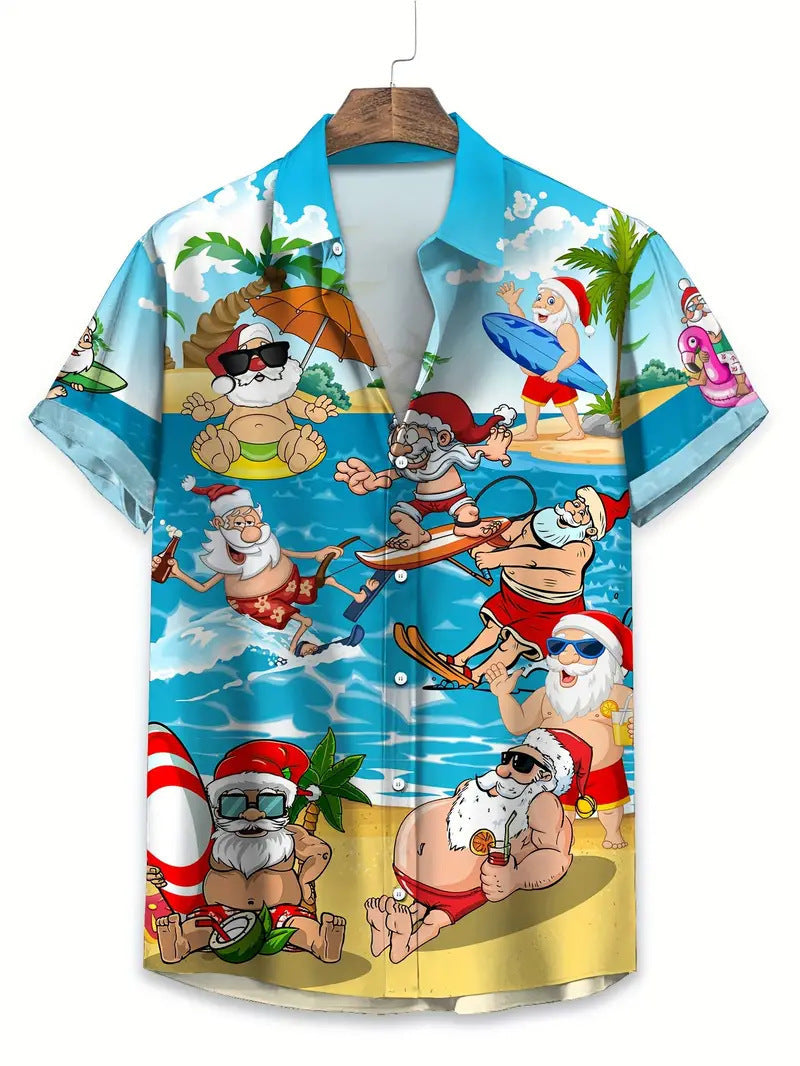 Cross-Border Trendy Cool Spring And Summer New Fashion Men'S Clothing Men'S Short-Sleeved Shirts Tops Cardigans Cross-Border Source Work