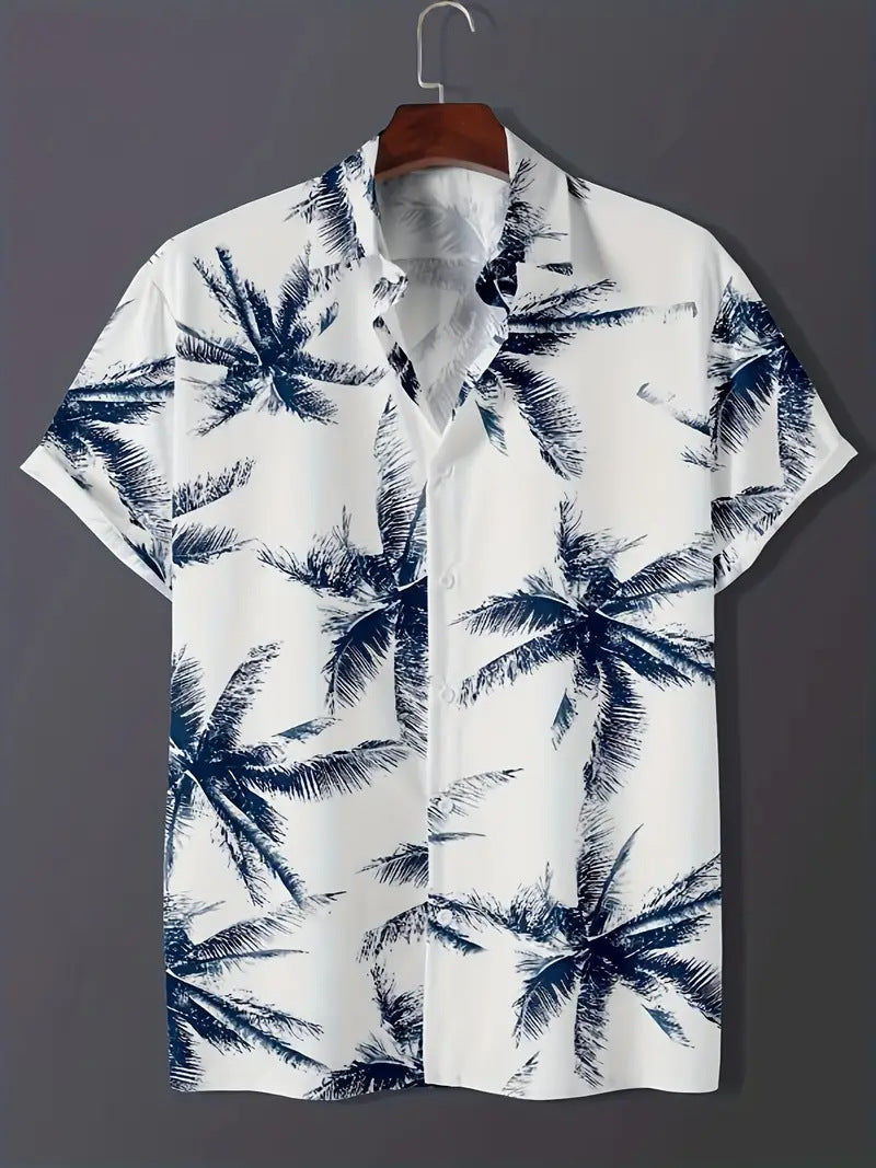 Cross-Border Trendy Cool Spring And Summer New Fashion Men'S Clothing Men'S Short-Sleeved Shirts Tops Cardigans Cross-Border Source Work