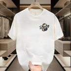 [Source] Summer New High-End Pure Cotton Men'S Casual Versatile Round Neck Short-Sleeved T-Shirt Light Luxury Handsome Men'S Clothing